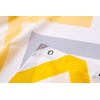 Croydex Yellow & Grey Chevron Textile Shower Curtain with Hygiene