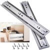 VAGUDE Soft Close Stainless Steel Drawer Slides 1 Pair Full