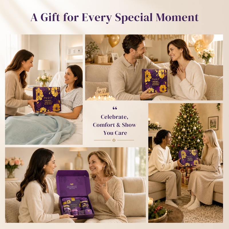 Birthday Gifts for Women, Self Care Spa Gift Baskets Get