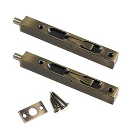6 Inch Stainless Steel Slide Door Latch Bolt Bronze Flush Bolt with Screws for Bedroom,Cupboard