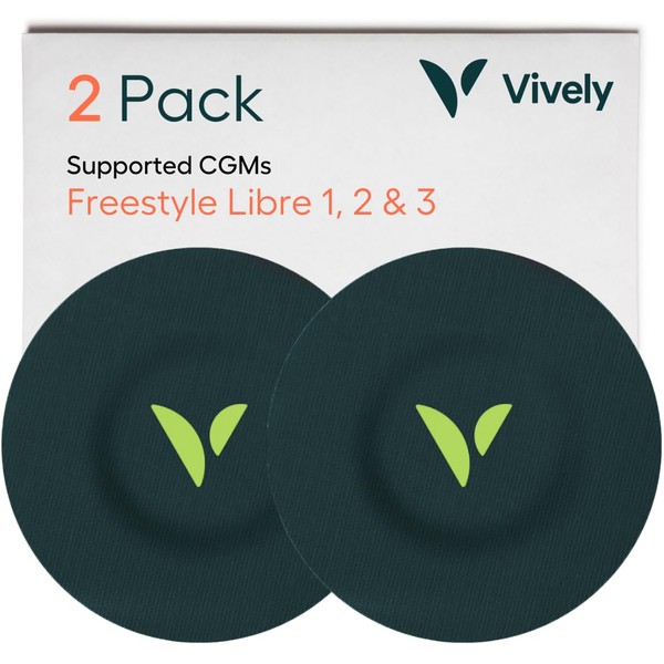 Vively Freestyle Libre Sensor Covers, Pack of 2, Waterproof for