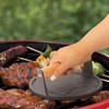 Commercial Chef Pre-Seasoned Cast Iron Press with Easy Grip Wooden