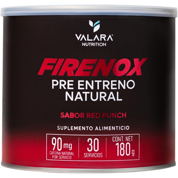 Valara Firenox Pre Entreno Natural - Sabor Ponche - Preworkout