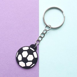 LJFEA Pack of 12 Football Keyrings, Mini Football Sports Party Bag Key Chain for Children, Football Key Chain, Football Party Keyrings for Backpacks Party Decorations