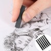 Graphite Material Sticks, 12 Pcs Square Compressed Charcoal, Graphite Pencils,Drawing