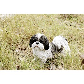 Hi-Line Gift Ltd. Black & White Standing Shih TZU