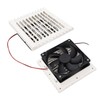 Side Exhaust RV Vent Fan Louvered Grid Odor Remove Silent