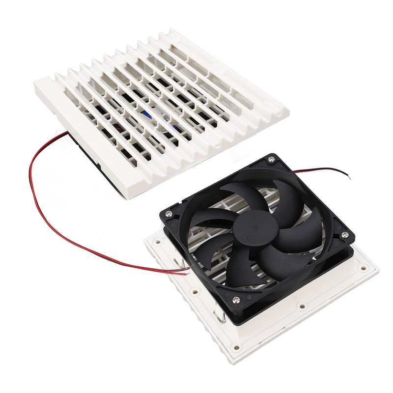 Side Exhaust RV Vent Fan Louvered Grid Odor Remove Silent
