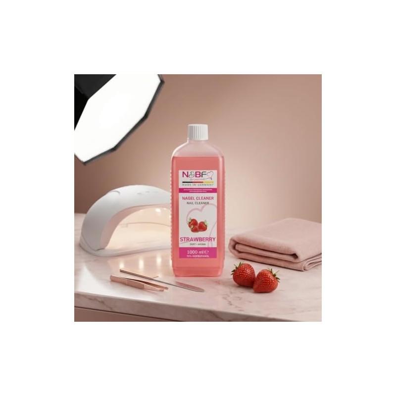 N&BF Nail Cleaner Gel Nails Strawberry UV Nail Polish 1000