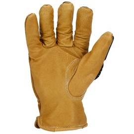 Ironclad ULD-IMPC5-04-L limitless 360° Cut Leather Driver W/Impact Work Gloves, Large, Tan