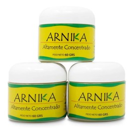 3 Pack Pomada de Árnica Altamente Concentrada | Crema corporal De Alivio Anti calambres Musculares y Articulaciones | Efecto Analgésico y Antiinflamat