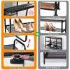 LYKENTOR 4 Tiers Metal Shoe Rack for Entryway Closet Hallway