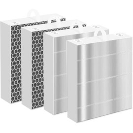 sieloonger 5400 Replacement Air Filter Compatible with BLUEAIR 5400 5410i 5440i AIR Purifier,H13 True HEPA 2-in-1 Replacement Filter, 3-Stage Filtration High-efficiency Activated Carbon,Pack of 4