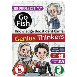 The Purple Cow Go Fish! - Genius Thinkers - The Classic Card Game with a General Knowledge Boost for Kids & Families Ages 6+