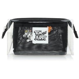 Tom and Jerry Pouch Cosmetic Pouch, Pencil Case, Pen Case, Small Item, Inner Included, Large Capacity, Freestanding, Sorting, Clear Pouch, For School or Work, Women's, Men's, Adults, Students,