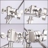 BOLLUMA Swivel Grip Head Clamp Mounting Adapter for Light Stand,