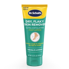 Dr Scholl's Dry, Flaky Skin Remover Ultra Exfoliating Foot Lotion Cream, 3.5 oz, Moisturizer with Urea for Rough Dry Cracked Feet, Heal and Soothe for Healthy Looking Feet, Intensive Foot Skin Care