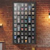 Shot Glass Display Case, 52 Slots Lockable Wall Mounted Shadow