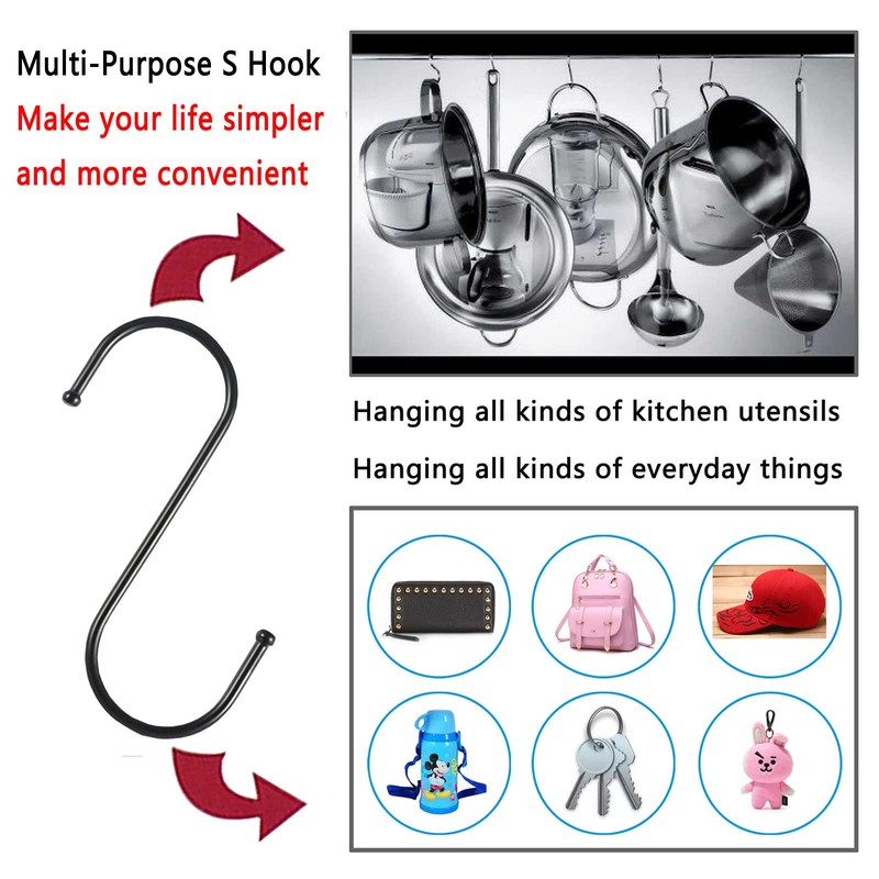 Anzhee S Shaped Hooks for Hanging 10Pack S Hooks Heavy