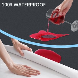 Waterproof Mattress Protector King, Premium Mattress Covers 150x200cm, Breathable, Waterproof bed sheet with 30cm depth Pockets rubber Mattress Protector -Grey