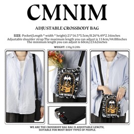 CMNIM Fourth Wing Merch Dragon Rider Gifts I Am The Sky And The Power Of Every Storm Crossbody Bag Empyrean Series Gift (Sky And The Power CB)