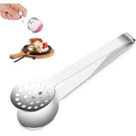 Mr. Gadget's Solutions Tea Bag Squeezer Tongs Stainless Steel Teabag Squeezer Tool, 6Inch Non-Slip Kitchen Tongs Strainer Holder Mini Serving Tong Tea Bag Strainer Teabag Holder for Ice Sugar Cubes