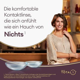 Dailies Total 1 Tageslinsen weich | 90 St√ºck | BC 8.5 mm | DIA 14.1 mm | -06.00 Dioptrien
