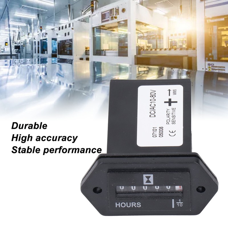 Hour Meter High Accuracy Data Storage Mechanical Hour Meter Gauge