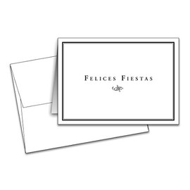 Superfine Printing Inc. Spanish Felices Fiestas Tarjetas De Felicitación Y Sobres. 25 Por Paquete. (5 X 7) - Happy Holiday Greeting Cards & Envelopes - 25 Per Pack (5 X 7)