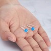 Philip Jones Synthetic Blue Opal Drop Earrings