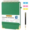 Mousbull Top Spiral Notebook, A5 Hardcover Top Bound Steno Pads,