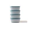 TUPPERWARE Freezer container 450 ml white-blue (4) ice crystal container