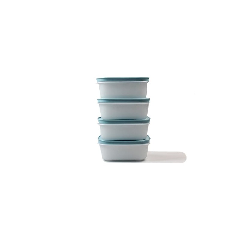 TUPPERWARE Freezer container 450 ml white-blue (4) ice crystal container