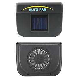As Seen On TV Auto Fan Solar Powered car air Ventilation System - Black GT-057 0