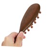 Healeved 3pcs Ergonomic Sandalwood Scalp Comb for Versatile Wooden Hair