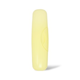 RADIUS Toothbrush Travel Case for Big Brush/Original/Scuba Brushes, BPA-Free Recycled Plastic, Portable for Bathroom, School, Home, Camping - Lemon