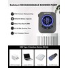 Portable Camping Shower Pump, IPX8 Waterproof, 8000mAh Rechargeable Shower Pump,