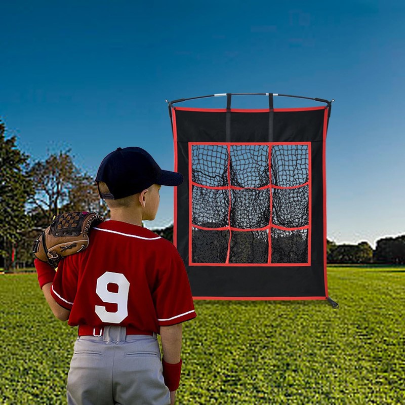 Kapler Pitching Net with Strike Zone - Baseball Softball 9
