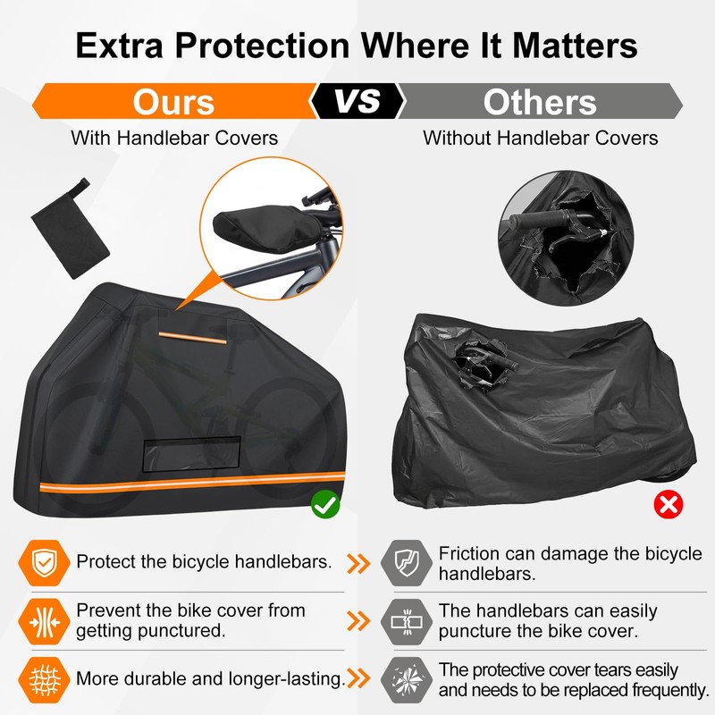 Bike Cover for 2 Bikes on Rack Bicycle Cover for