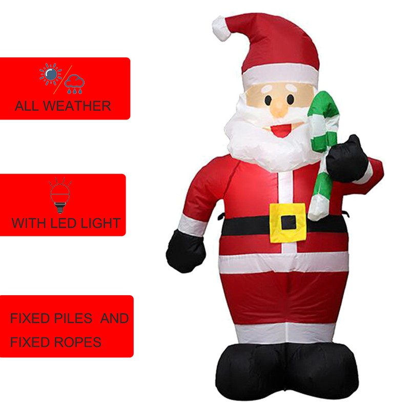 Inflatable Christmas Decorations 4 FT Inflatable Christmas Santa Claus with