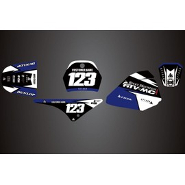 Attack Graphics Custom Fury Complete Bike Graphics Kit for Yamaha PW80 YZinger 2005