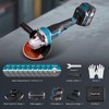 MoJoTools 21V Cordless Brushless Angle Grinder – 4-1/2" Electric Grinder