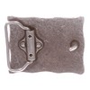 Hebilla de cinturón rectangular con diseño floral occidental, Plata de