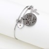 Uloveido With God All Things are Possible Bracelet, Cross Bangle,