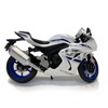 Doyusha GSX-R1000 Suzuki Diecast Motorcycle 1/12 White Finished Product