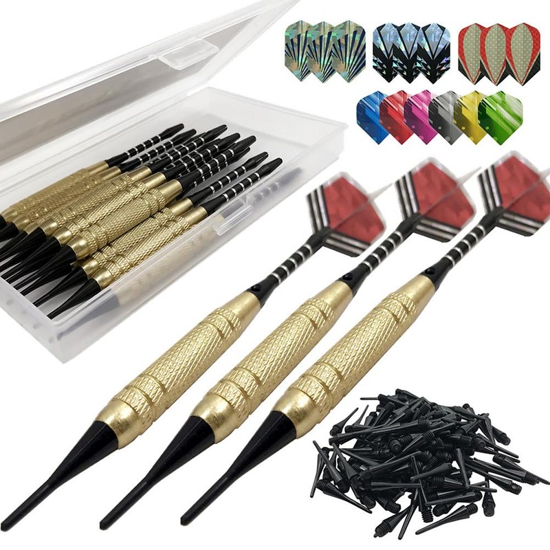 Professional Soft Tip Darts Set with 12 Dart Barrels 30