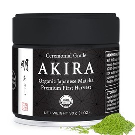 Matcha Konomi Akira Matcha 30 g  Té verde ceremonial japonés Matcha orgánico premium  Primera cosecha, libre de radiación, sin aditivos, cero azúcar  