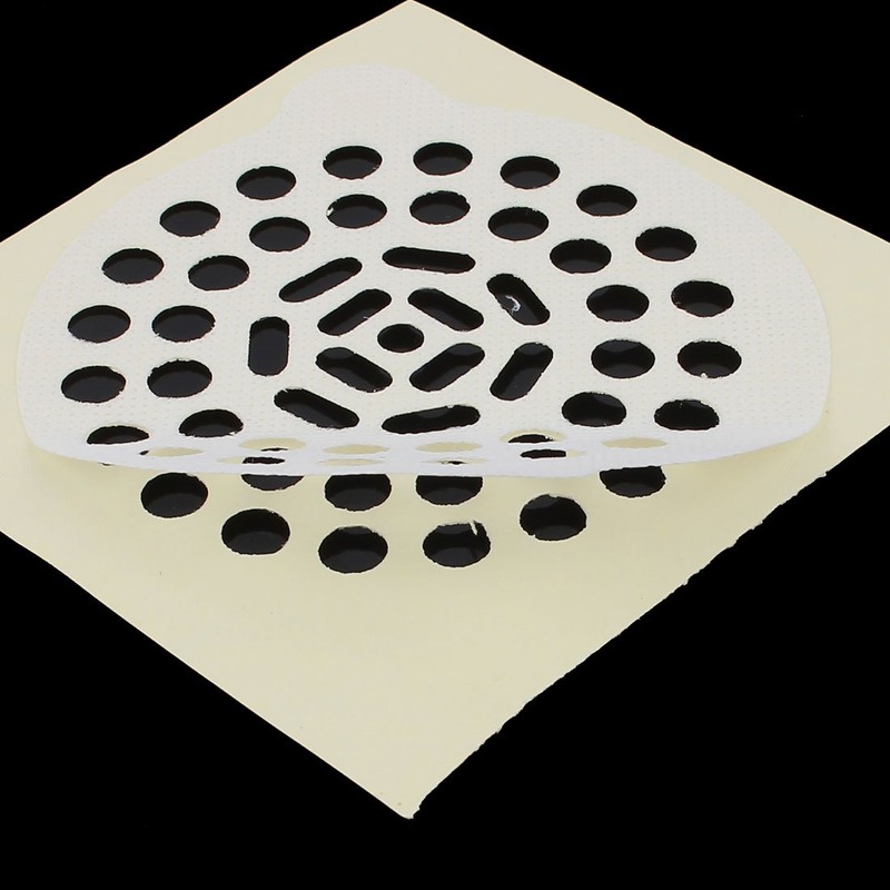 sourcing map 15pcs Badezimmer Spülbecken Schmutzfänger Aufkleber Bade Ablaufsieb Haarfänger