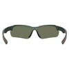 Maxx Mirrored Polarized Sport Sunglasses in Gunmetal with Red Accents