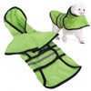 Dog Raincoat Polyester Pet Rain Cape Jacket Reflective Stripe Waterproof